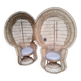 Pair of Emmanuelle armchairs