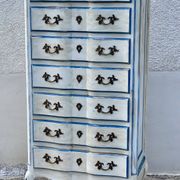Weekly chest (7 drawers) patinated Provençal style