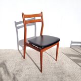 4 Scandinavian wooden vintage chairs