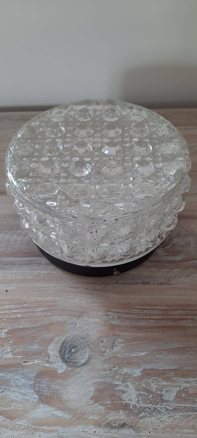 Molded glass ceiling light