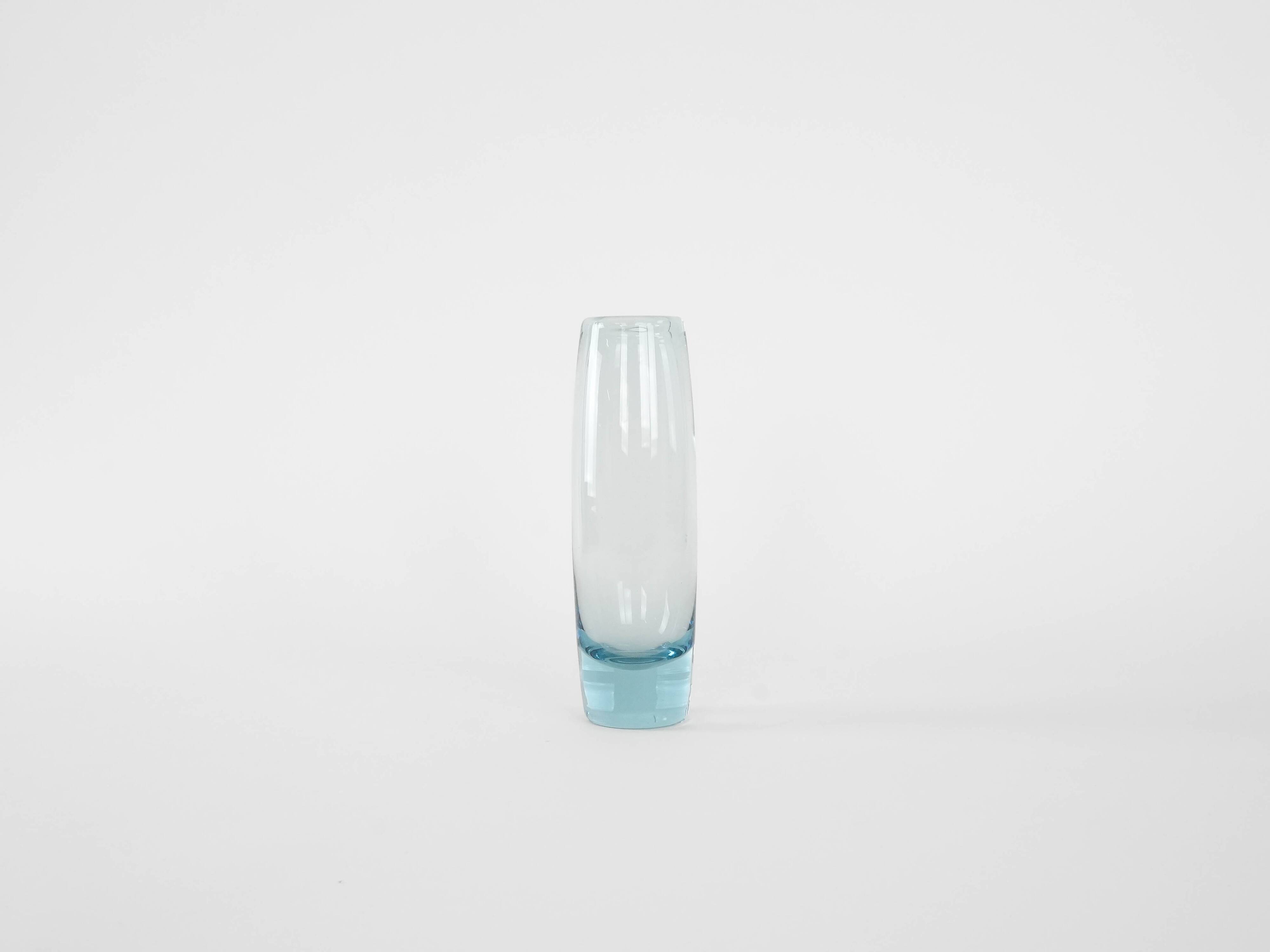 Glass vase, Danish design, 1950s, manufacturer: Holmegaard, designer: Per L