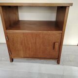 Solid oak bedside table