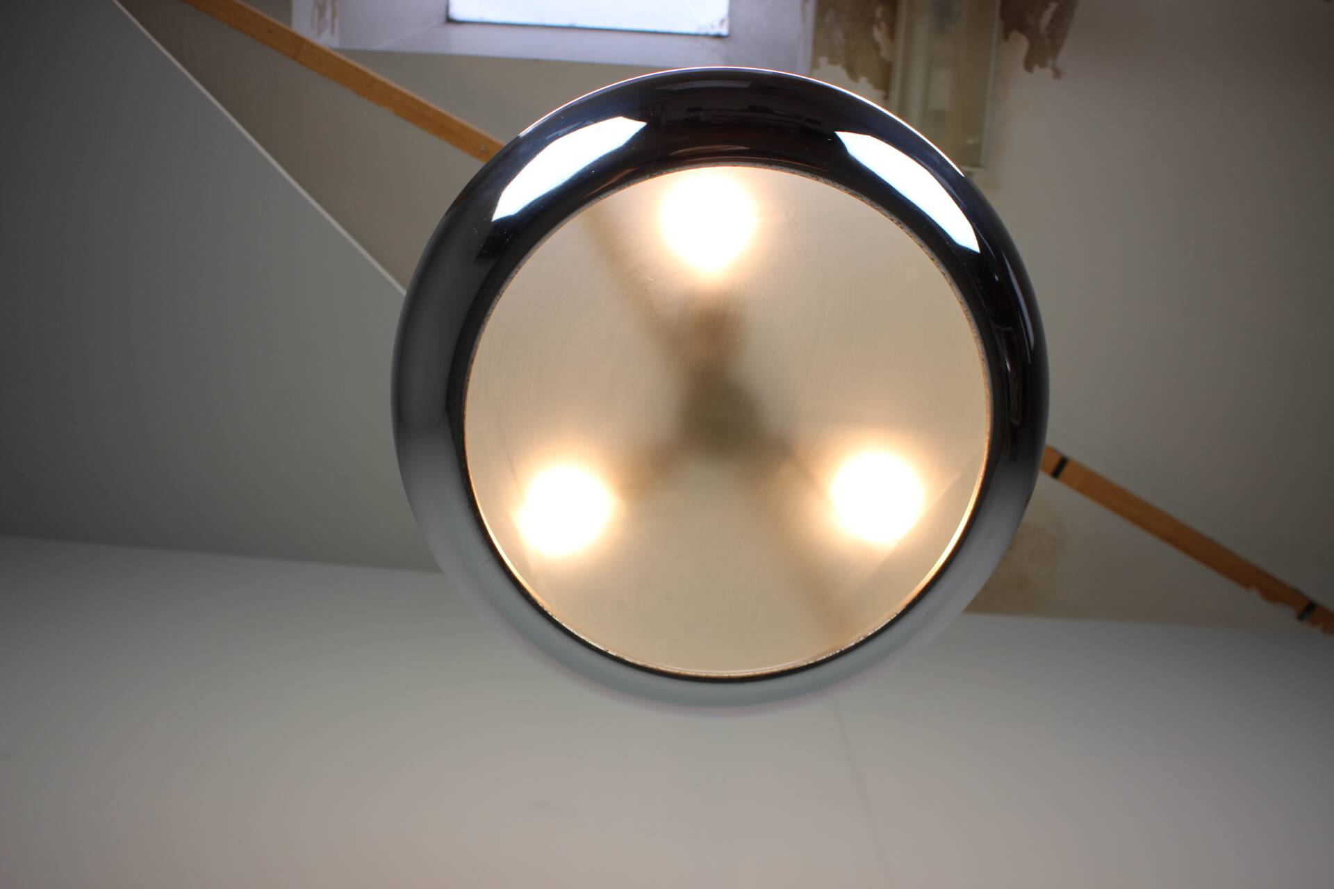 Suspended UFO lamp by Josef Hurka for Napako, Czechoslovakia, 1930s