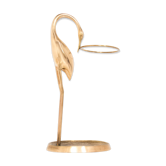 Vintage brass heron bird umbrella stand