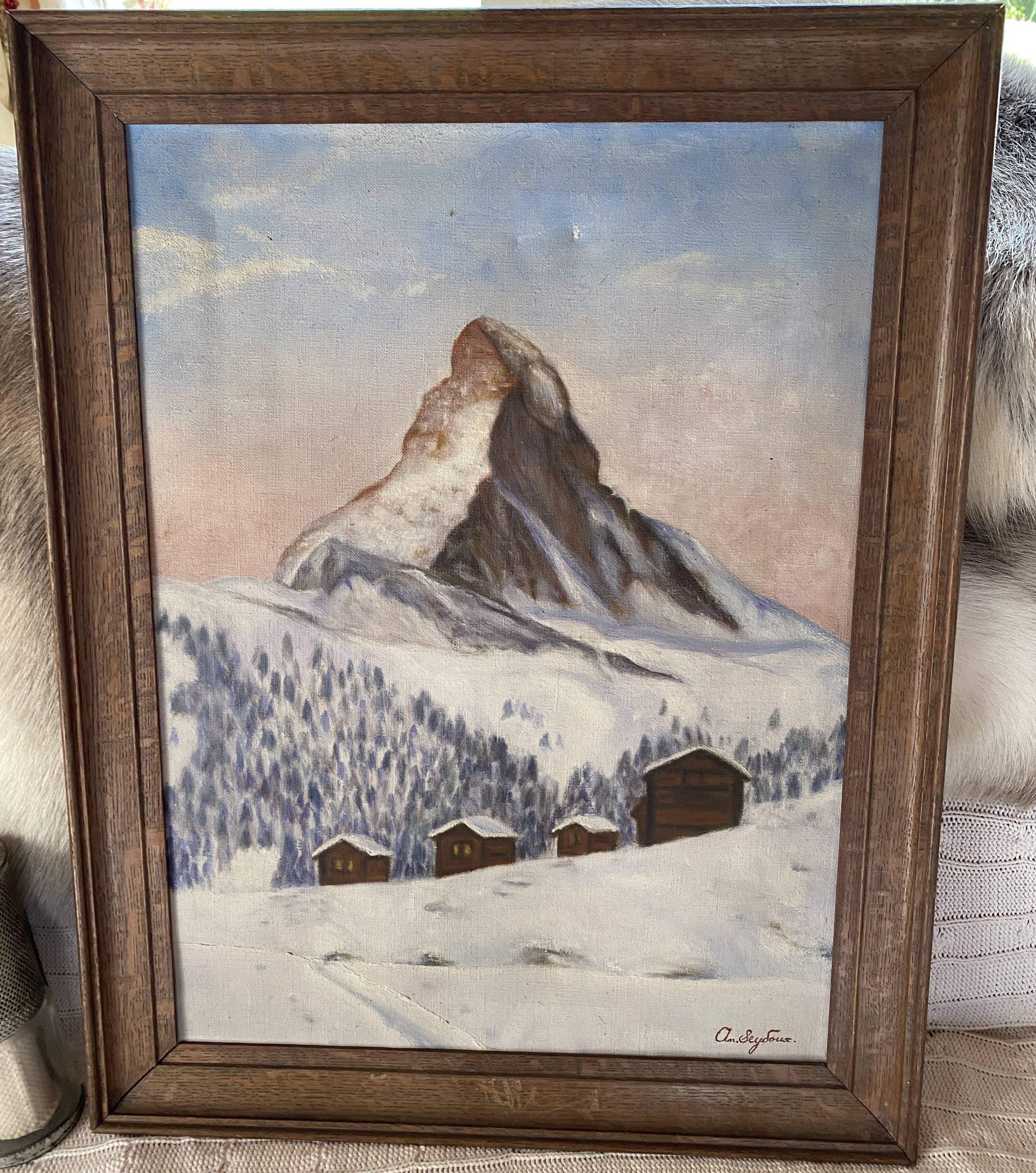 Oil on canvas "Matterhorn"