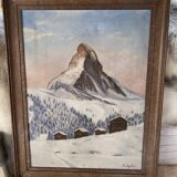 Oil on canvas "Matterhorn"