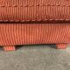 Pair of club in red velvet armchairs Yves Halard