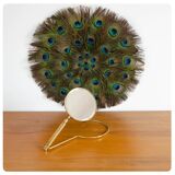 Old brass double sided mirror, France, Circa 1950