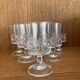 Wine or liqueur glasses from the 1970s, crystal from Arques.