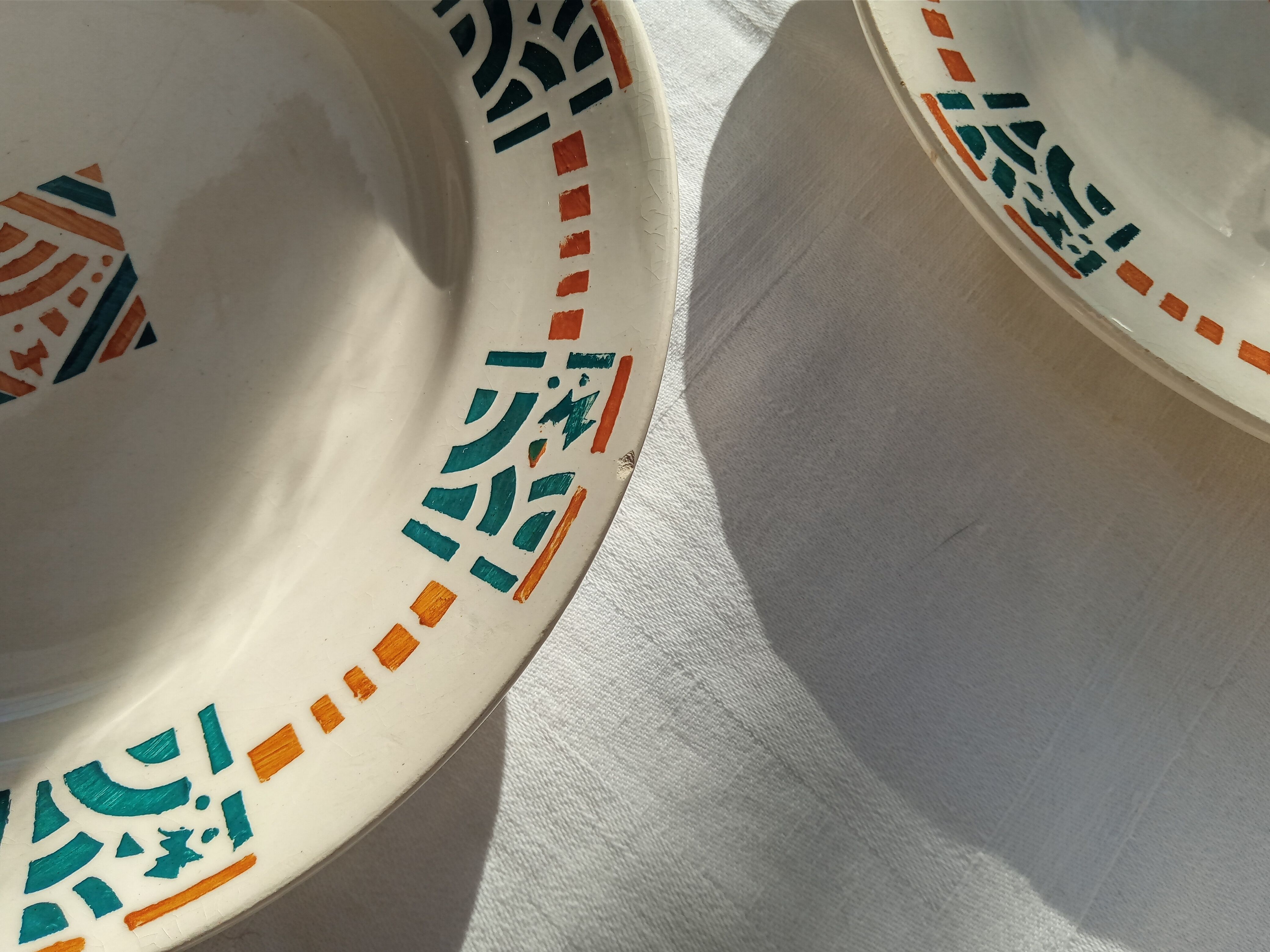 5 flat plates Terre de fer Berck / Longchamp