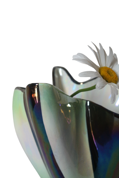 Free-form art deco vase Vincenzo Bertolotti