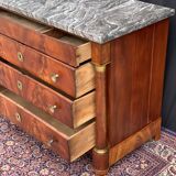 Vintage dresser Empire era in flamed mahogany