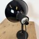 Vintage Industrial Black Enamel Table Lamp from EB, 1950s