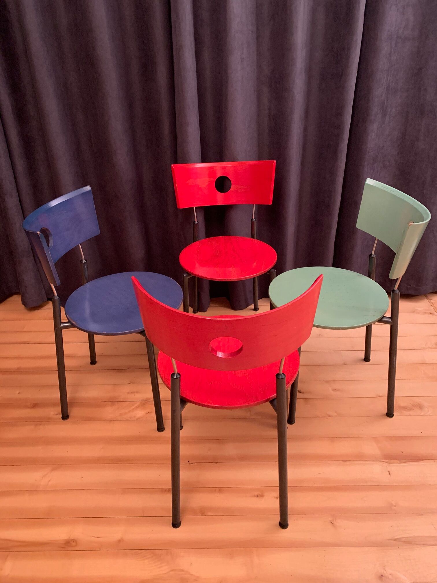 A set of four Kusch + Co chairs, 70s