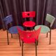 Un ensemble de quatre chaises Kusch + Co années 70