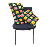 Set of vintage crochet cushions