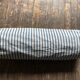 19th century canvas duffel cushion ticking mattress filled with feathers