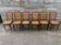 Six caned mahogany chairs, Art Deco, 20th century.