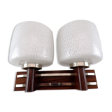 Applies double teak and chrome metal