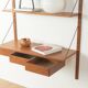 Modular wall shelf by Sven Ellekaer for Albert Hansen, 1960s, teak