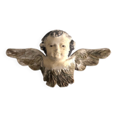 Ange en bois et plâtre