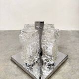Vintage design Ice glass Flush Mount ceiling lamp 'Ice cubes'