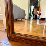 Light wooden tabletop mirror - vintage charm