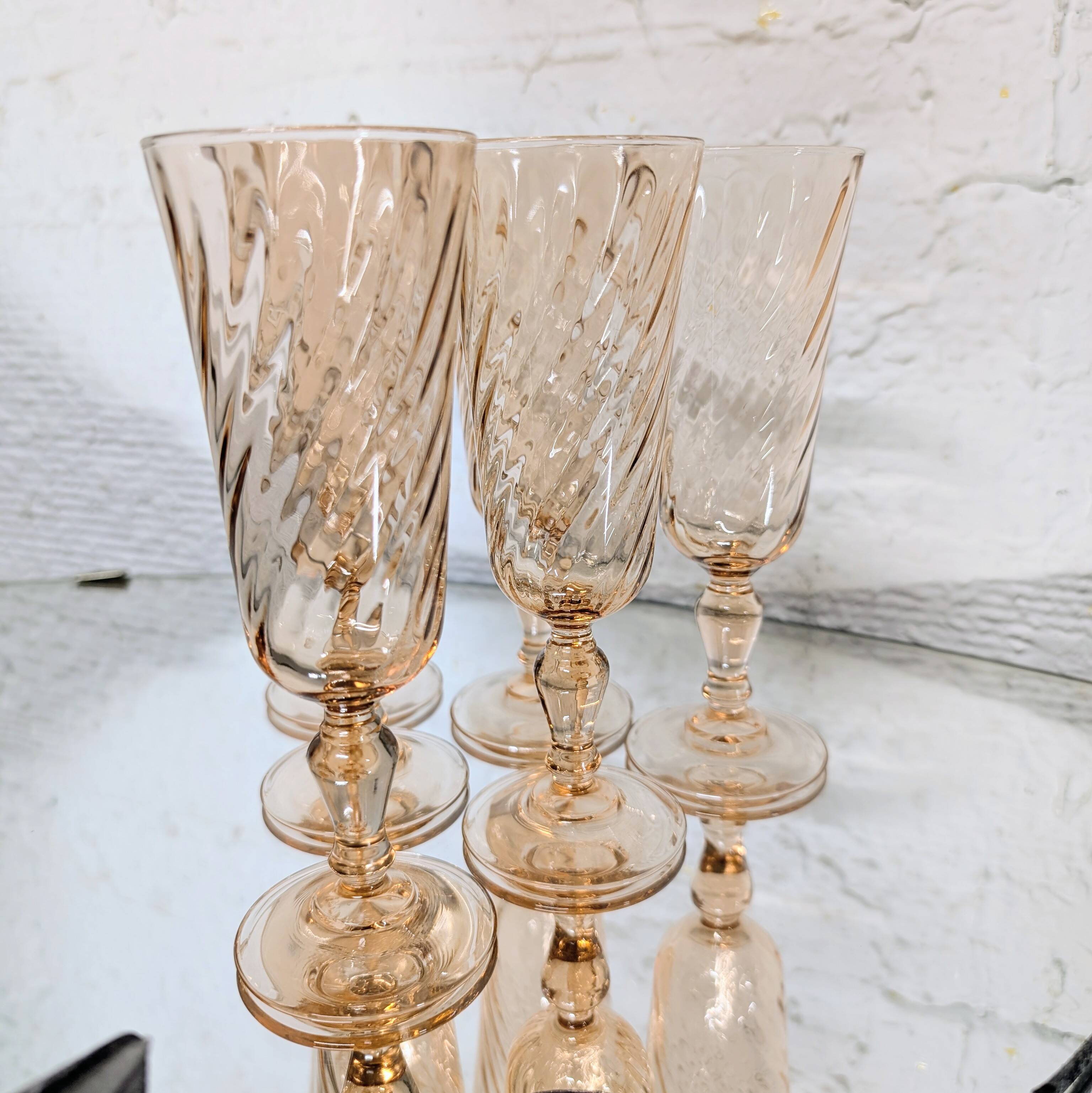 6 Rosaline champagne flutes