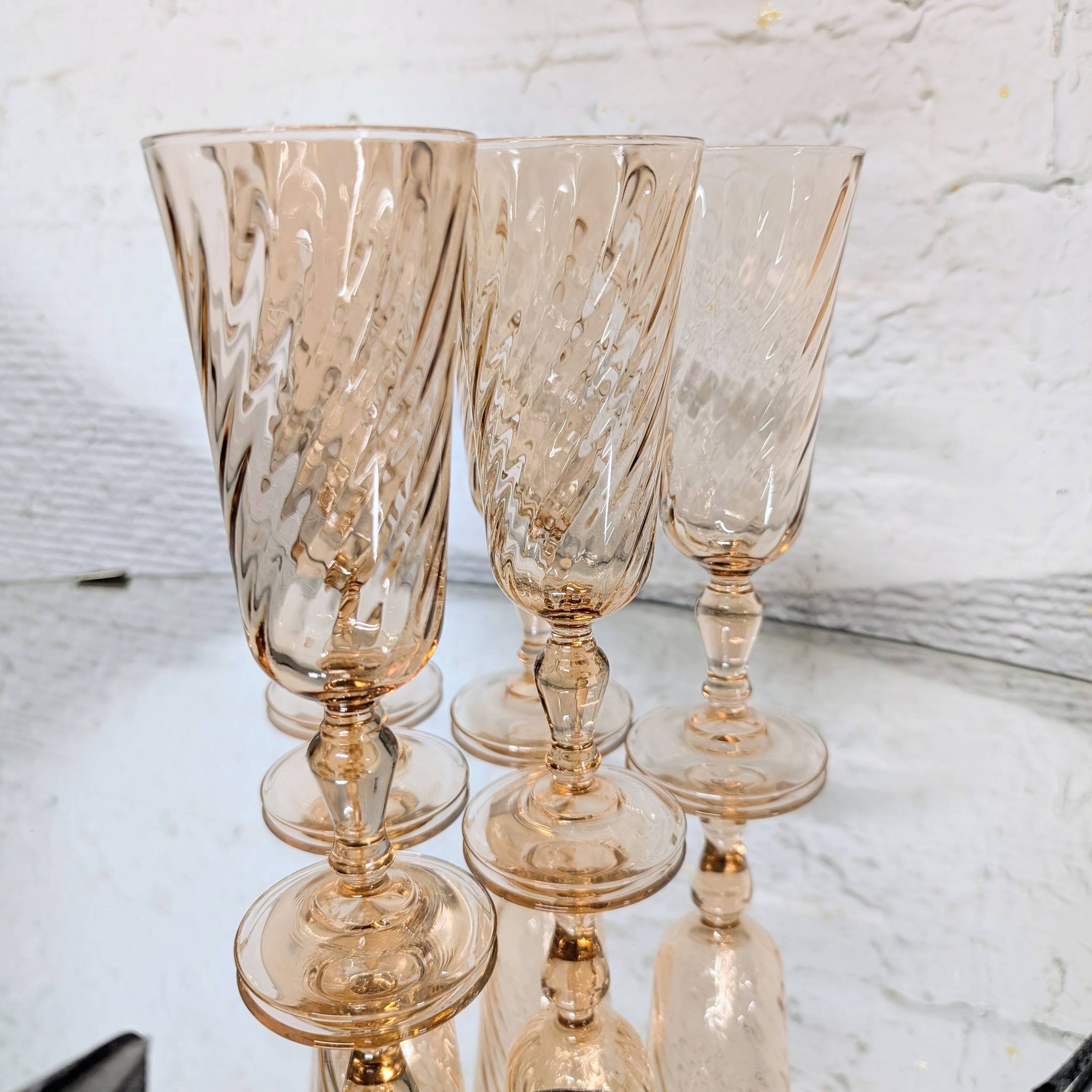 6 Rosaline champagne flutes