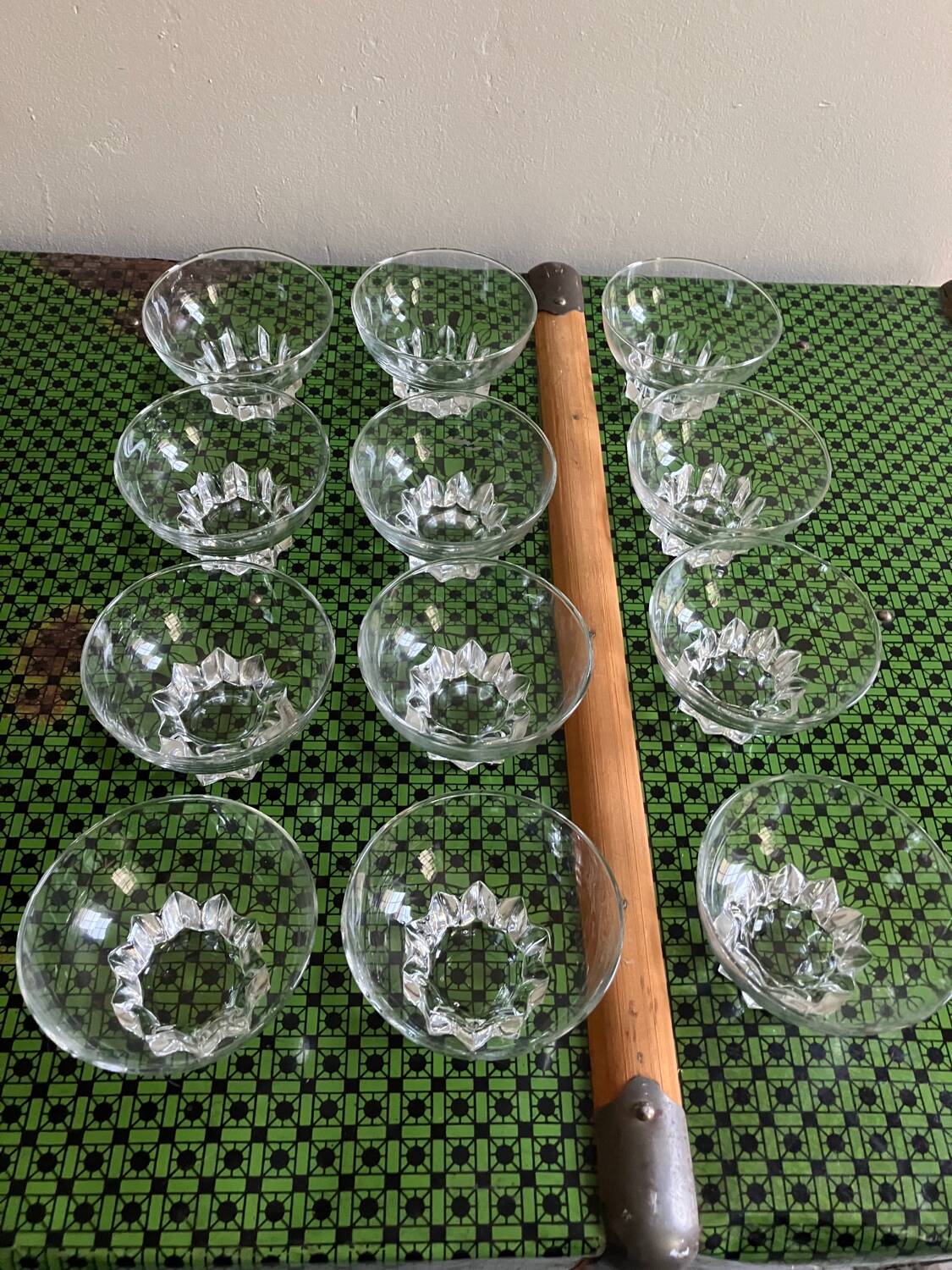 12 champagne glasses