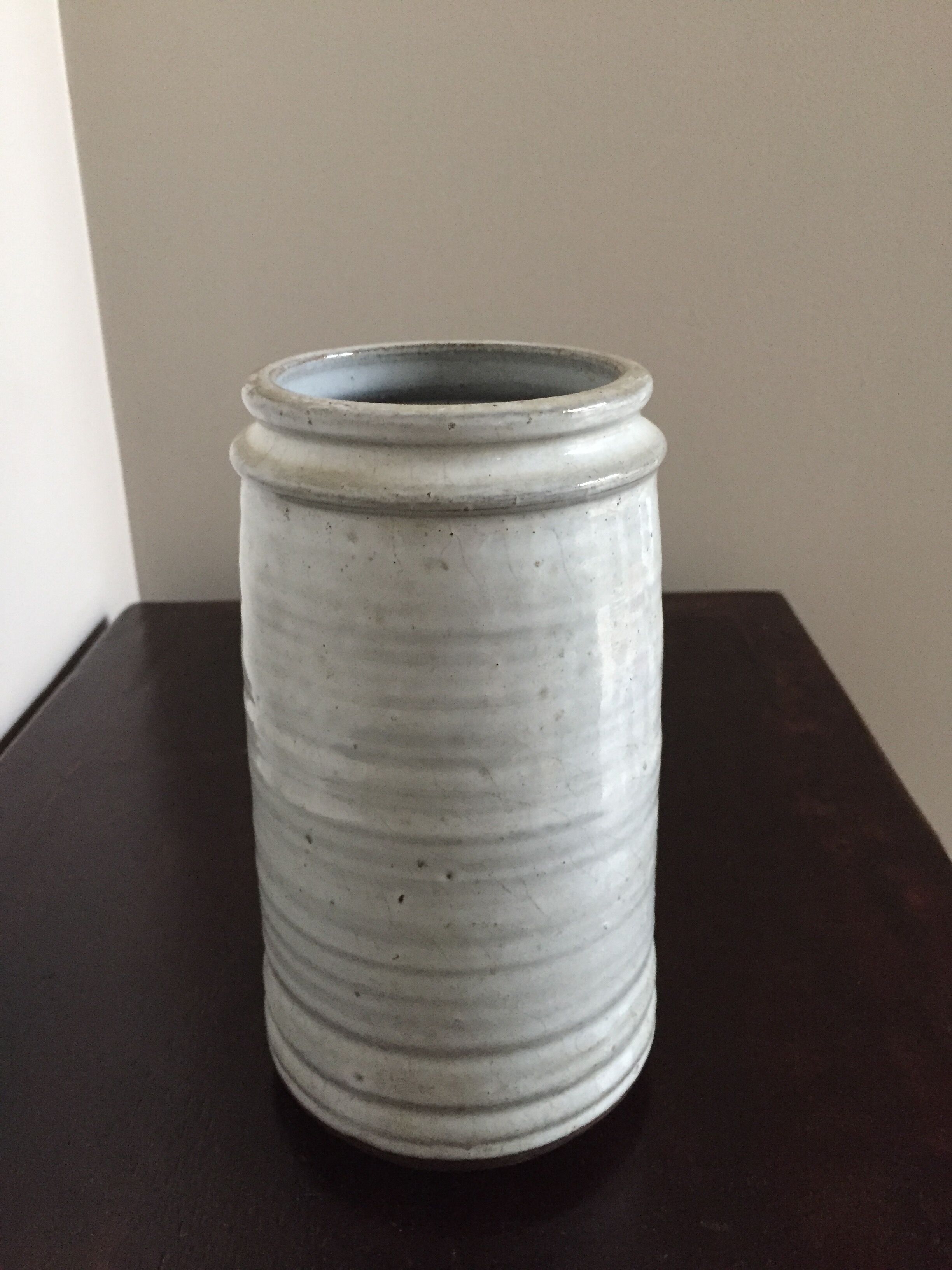 Pot a pickle made of enamelled sandstone