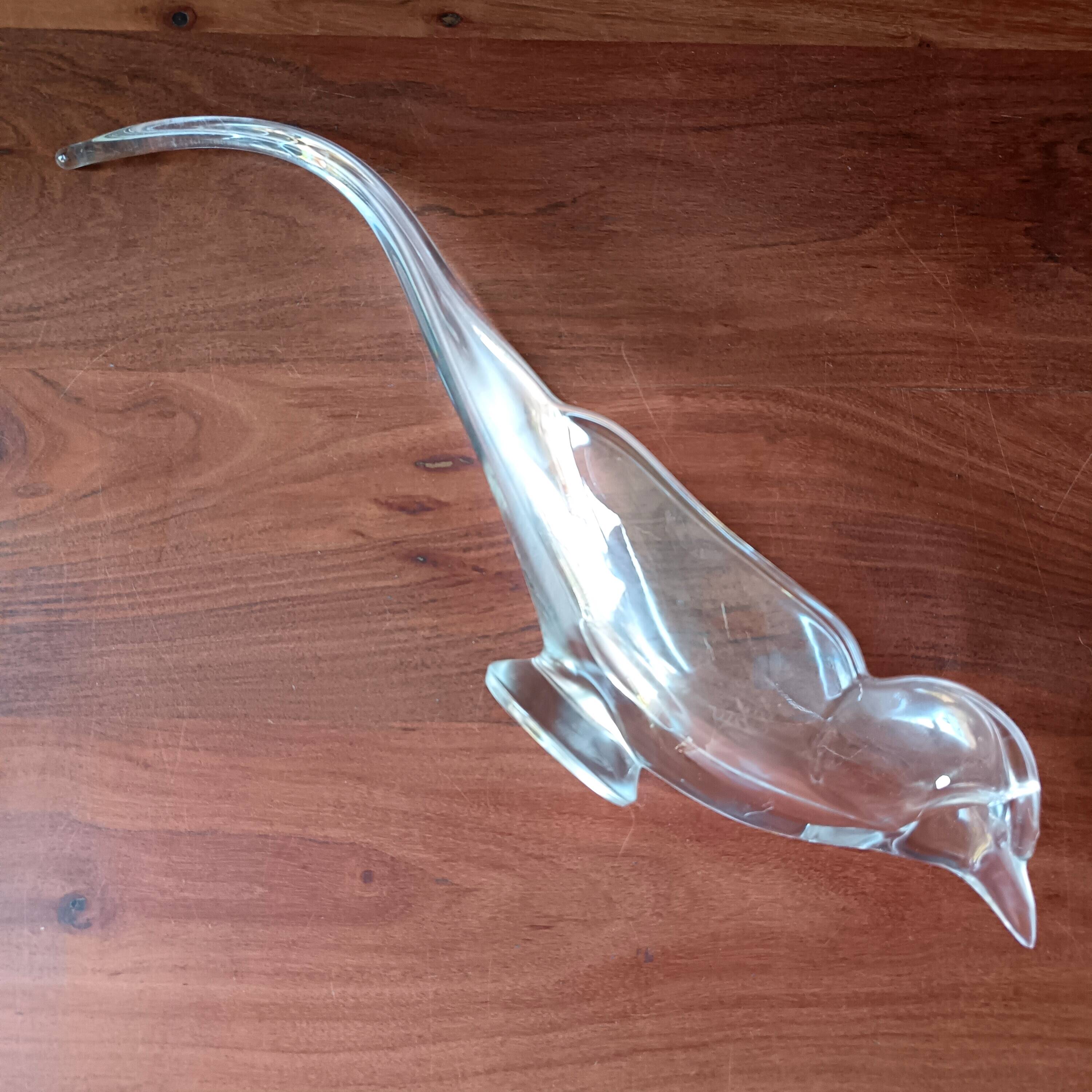 Large BIRD Vintage Vannes Crystal Pocket tray