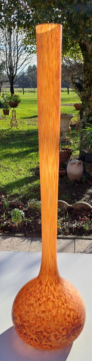 Large Berluze marmoreal vase h 67 cm