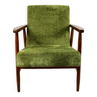 Chaise Easy Vintage en Velours Vert, 1970s