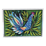 Vintage bird/rooster canvas