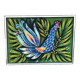 Canevas vintage oiseau/coq