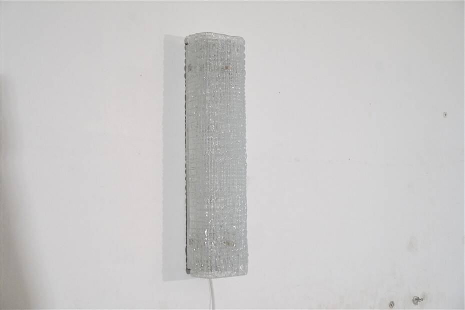 Glass wall lamp by Muller & Zimmer 1970