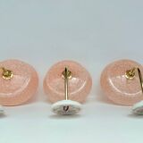 Appliques verre de Clichy moucheté