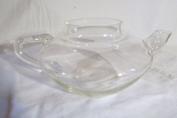 Old blown glass teapot