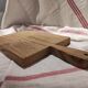 Planche à découper en bois vintage française