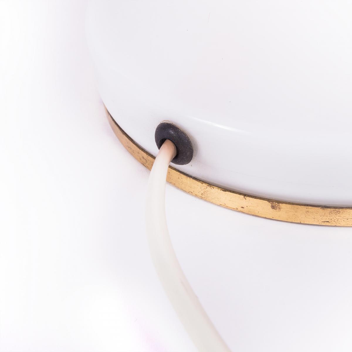 M2 red desk lamp and white Vintage OPP Jihlava