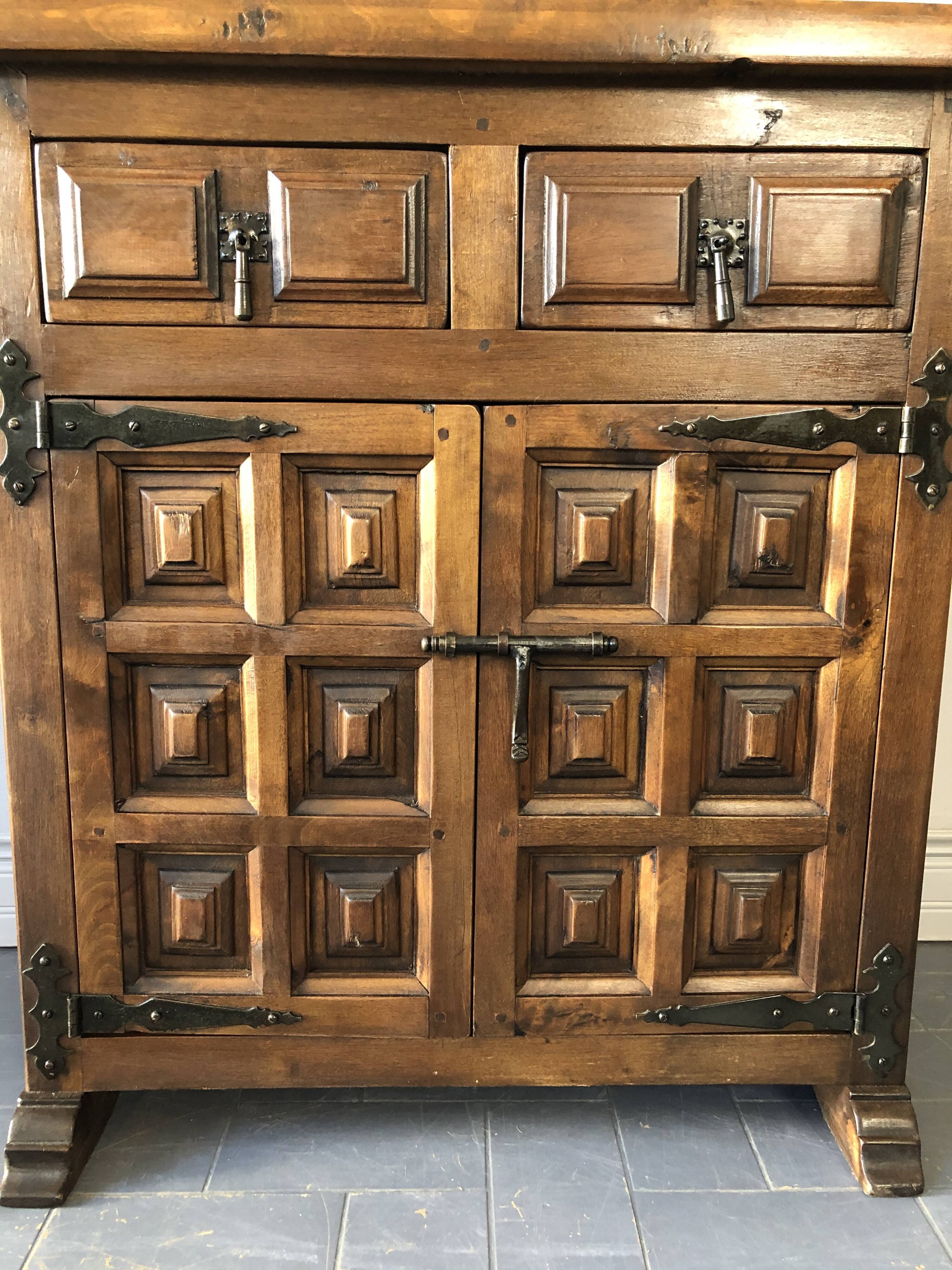 Antique walnut sideboard