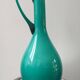 Vintage double glass vase-jug from Empoli (38 cm)