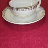 Digoin Sarreguemines cups and saucers