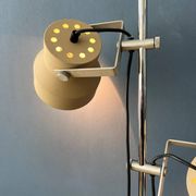 Lampadaire beige Dijkstra de style Space Age du milieu du siècle