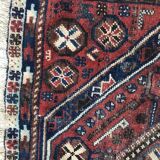 Carpet old persian hand made ghashghai wool 97 x 152 cm