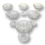 6 baccarat crystal champagne glass casino model