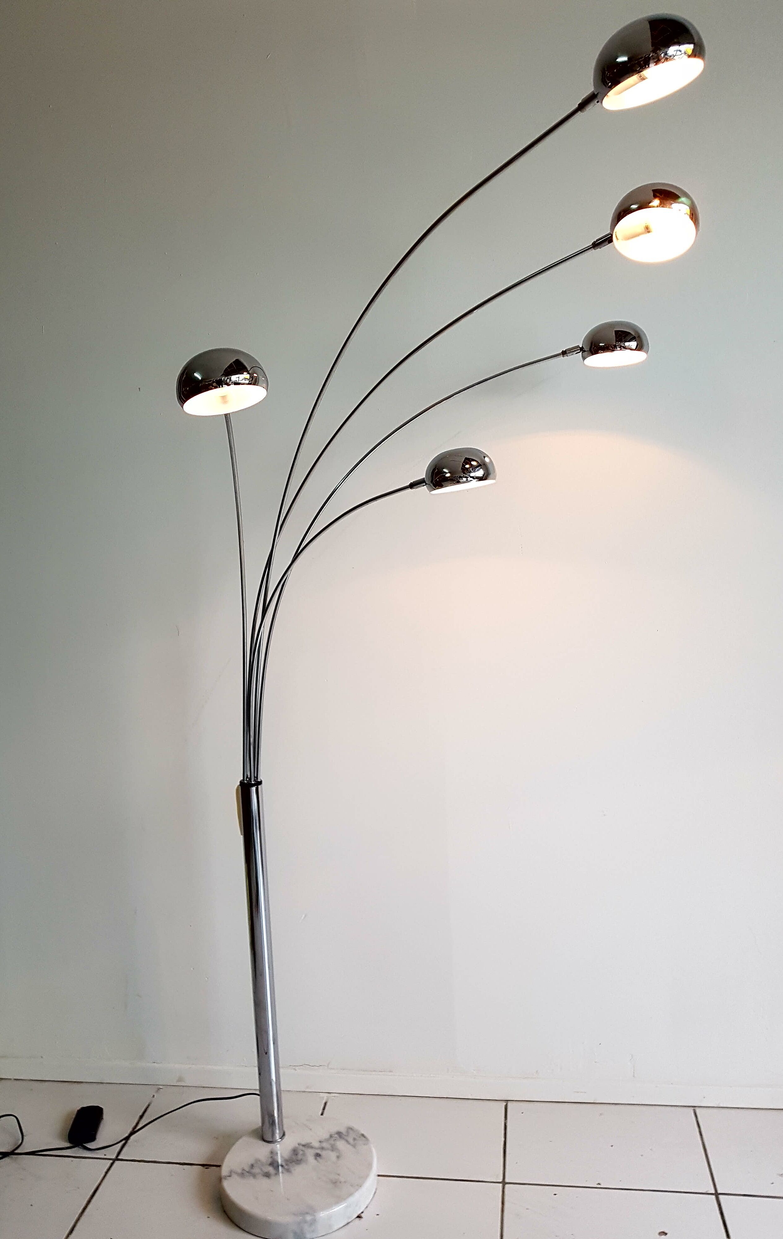 Lampadaire vintage 5 sphères