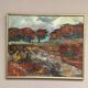 Original Swedish Oil on Panel – “Autumn” (1988) by Margit Birgersson – Vintage & Framed