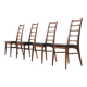Niels Koefoed 'Lis' dining chairs in rosewood Koefoeds Denmark 1960